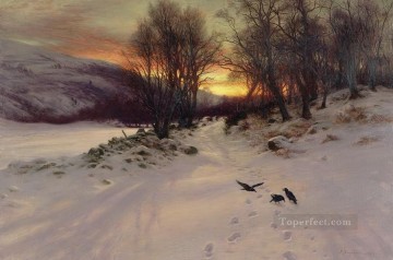 When The West With Evening Glows scenery Oil Paintings